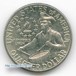 Барабанщик D 25 центов 1976 США