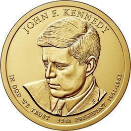 Джон Кеннеди P 35 президент США 1 доллар 2015