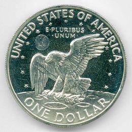 Эйзенхауэр S США Серебро 0,400 24,59 гр 1 доллар 1972