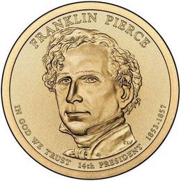 Франклин Пирс P 14 президент США 1 доллар 2010