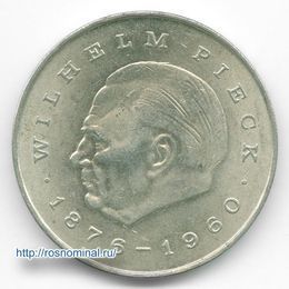 Вильгельм Пик 20 марок 1972 Германия ГДР