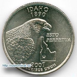 Айдахо 25 центов 2007 США