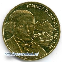 Игнацы Домейко Польша 2 злотых 2007