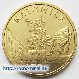 Катовице Польша 2 злотых 2010