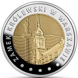 Королевский замок в Варшаве Польша 5 злотых 2014