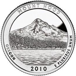 Лес Маунд Худ P 5 парк США 25 центов 2010