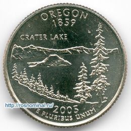 Орегон 25 центов 2005 США