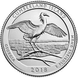 Остров Кумберленд P 44 парк США 25 центов 2018