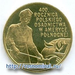 Поляки в Америке Польша 2 злотых 2008