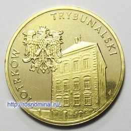 Пётркув-Трыбунальский Польша 2 злотых 2008