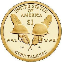 Сакагавея Каски индейцев радистов D США 1 доллар 2016