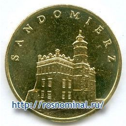 Сандомир Польша 2 злотых 2006