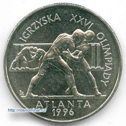 Олимпийские игры в Атланте 2 злотых 1995 Польша