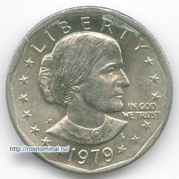 Сьюзен Энтони 1 доллар 1979 (P) США (сост. UNC)