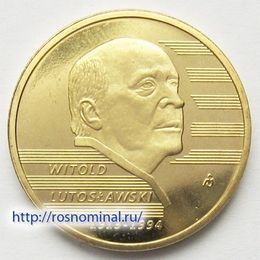 Витольд Лютославский Польша 2 злотых 2013