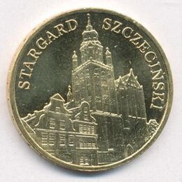 Старград Щецинский Польша 2 злотых 2007